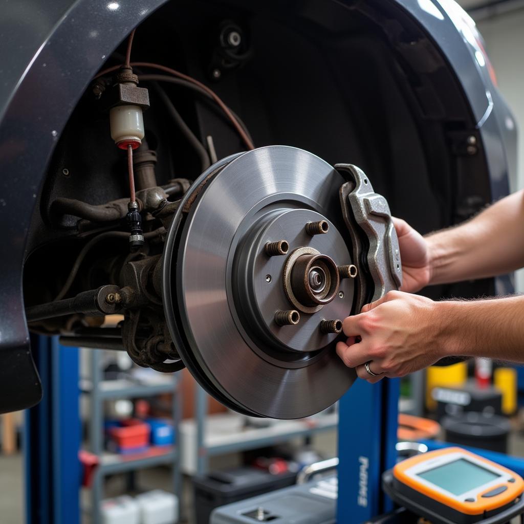 Inspecting Honda Accord Brake System