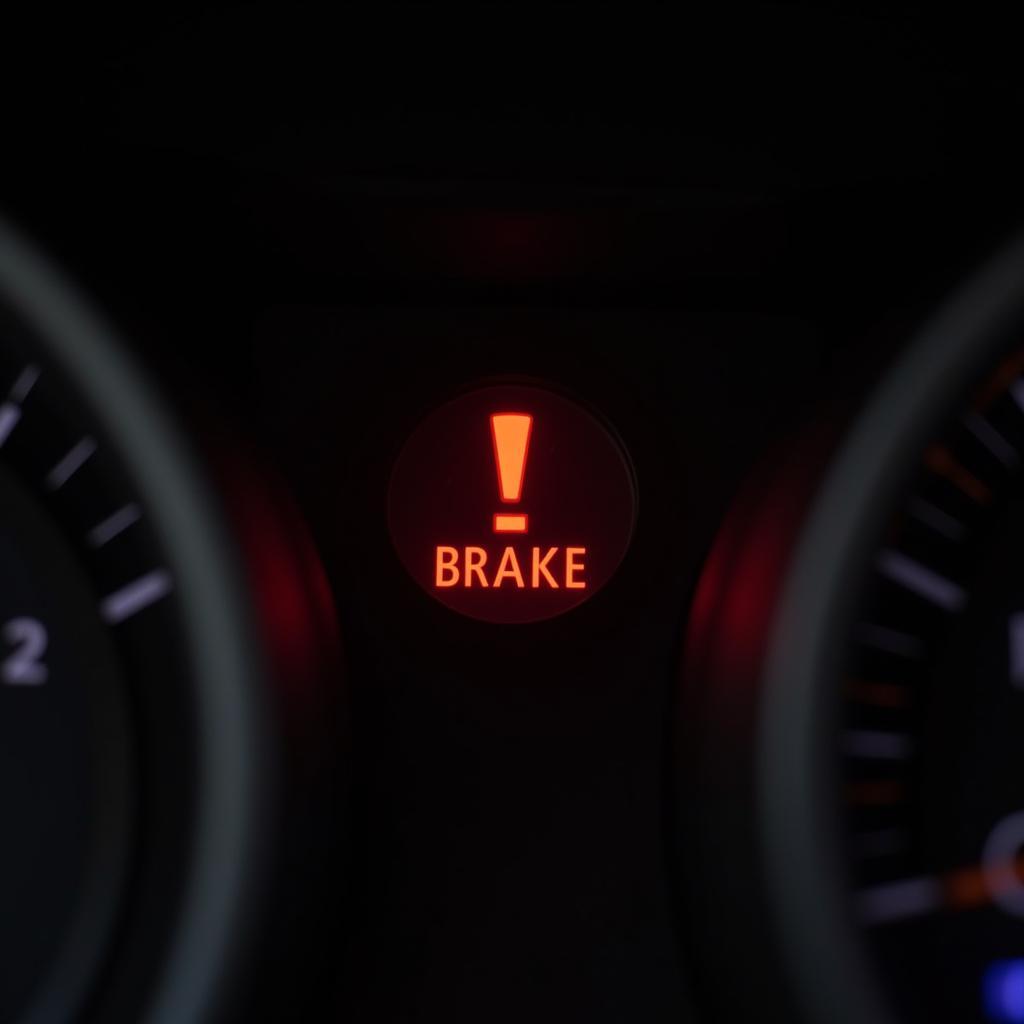 Hot Brake Warning Light on Dashboard