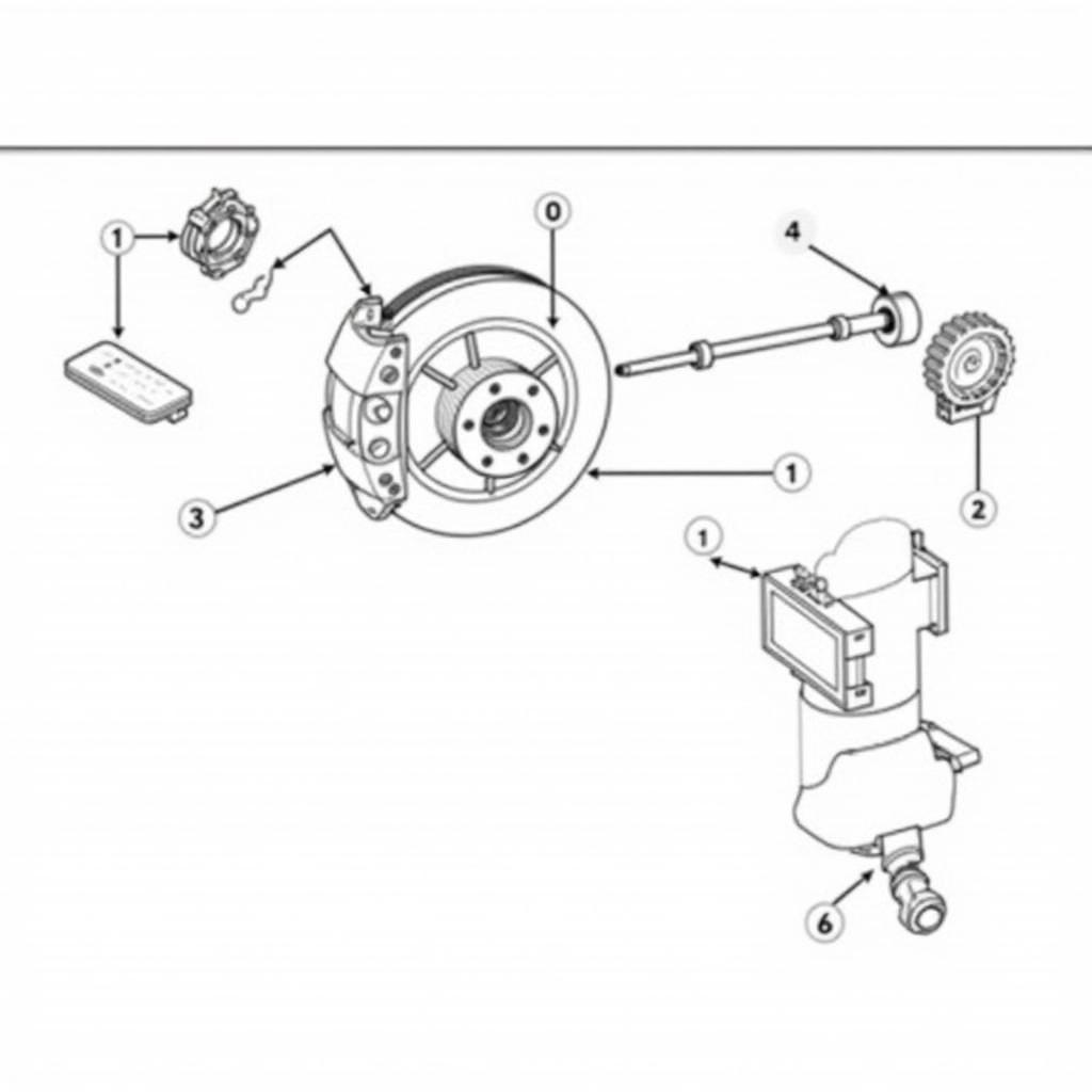 Hyundai Getz Brake System Components Diagram