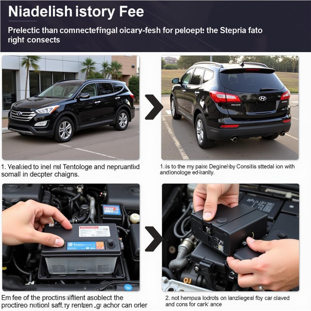 Disconnecting Battery Terminal on Hyundai Santa Fe