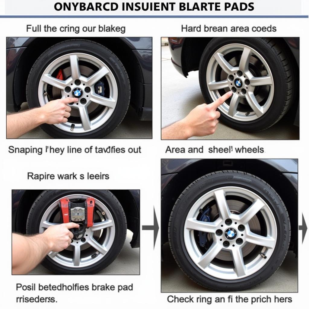 Inspecting Brake Pads on a BMW 330Ci