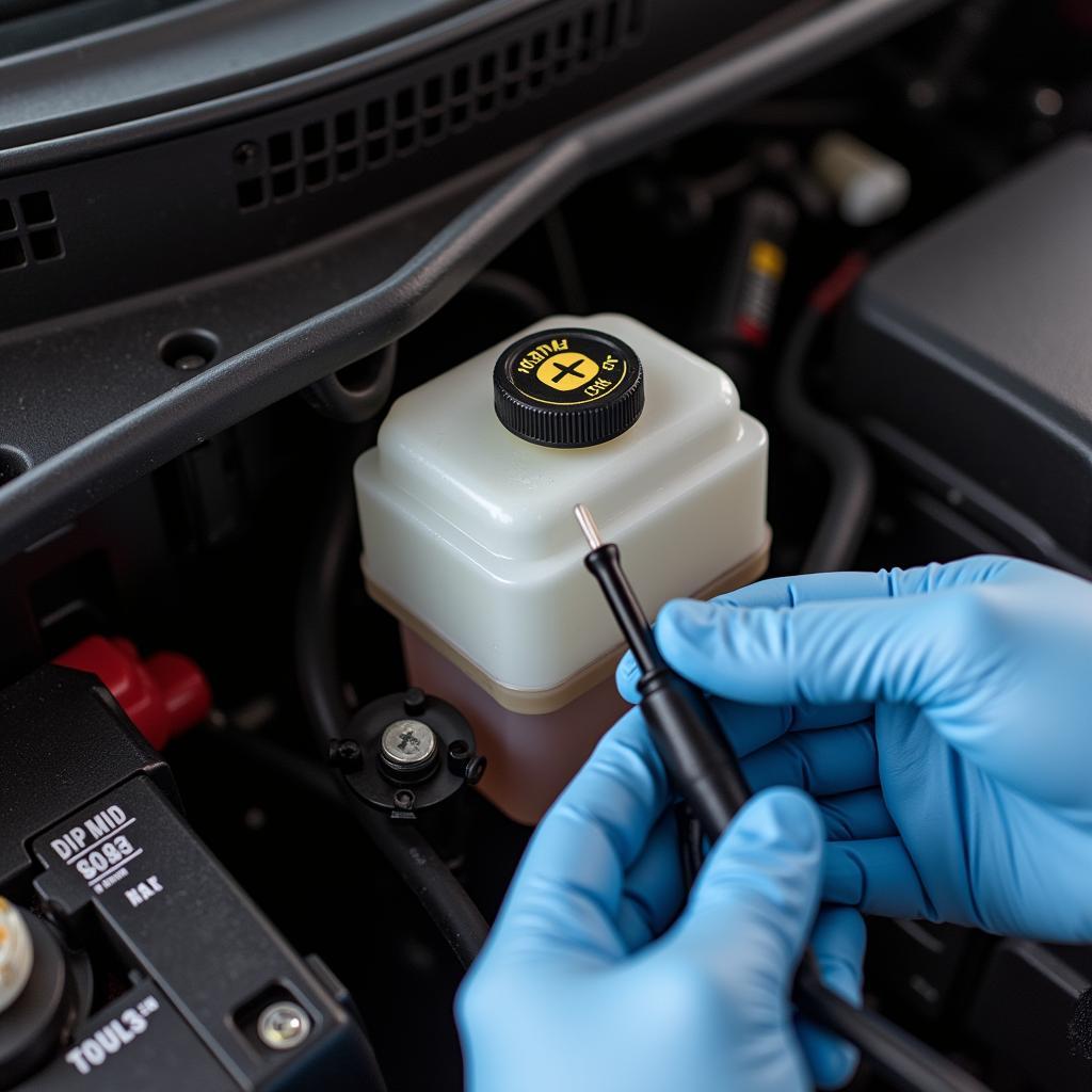 Checking Brake Fluid Level in a Chevy Spark