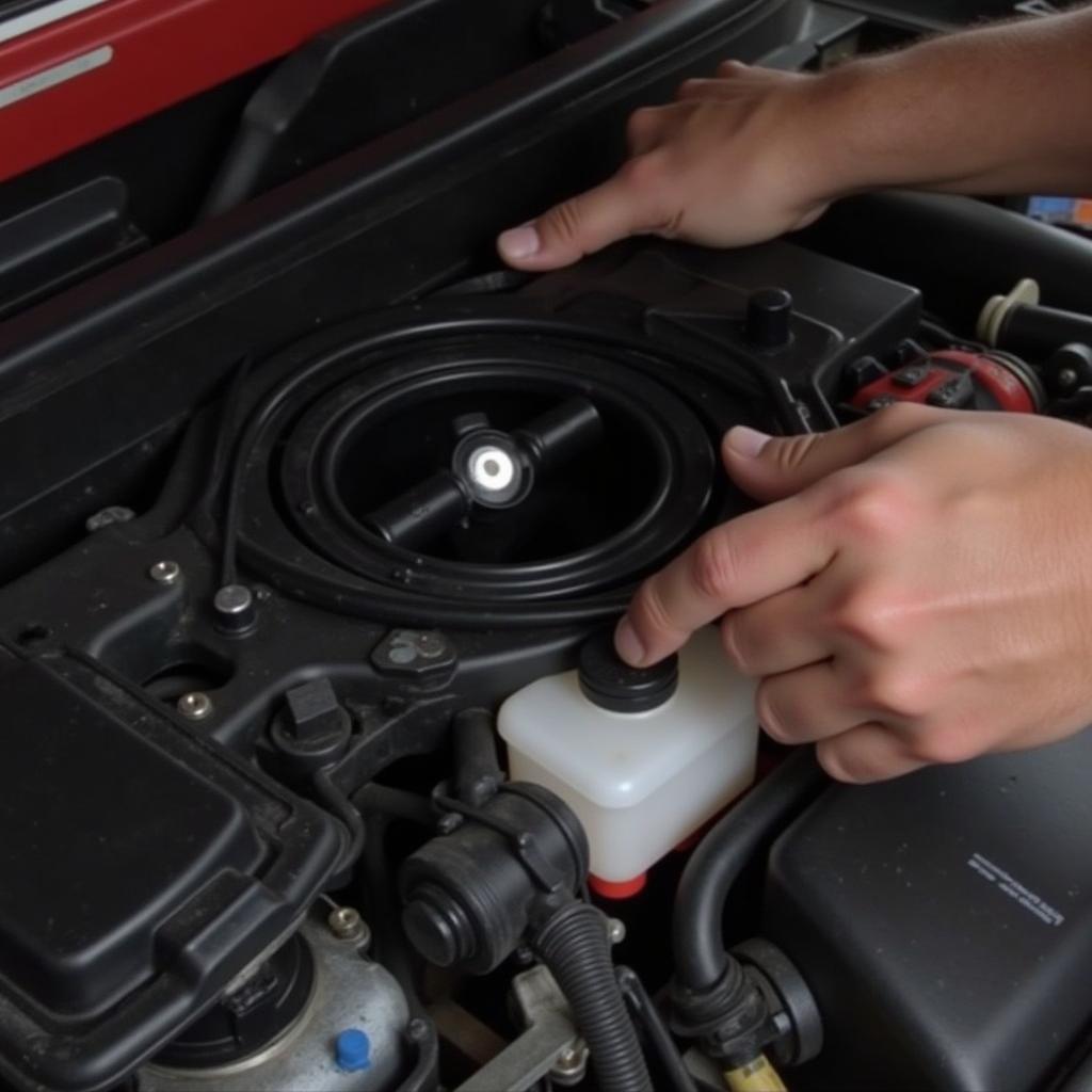 Inspecting the Brake Fluid Level Sensor