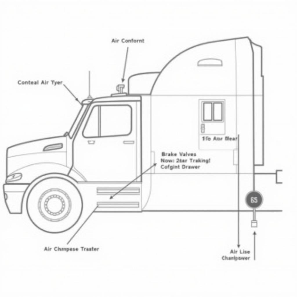 International DT466E Brake System Diagram