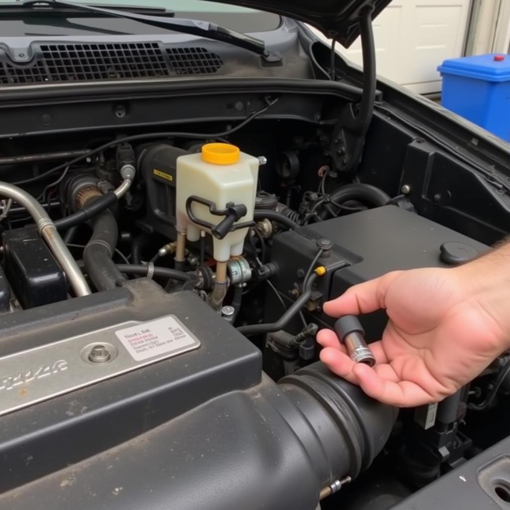 Checking Isuzu Rodeo Brake Fluid Reservoir