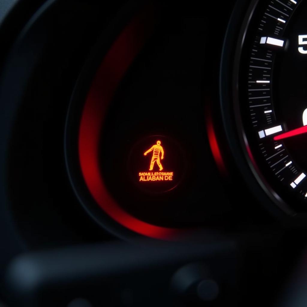 Jeep Renegade Dashboard with E Parking Brake Warning Light