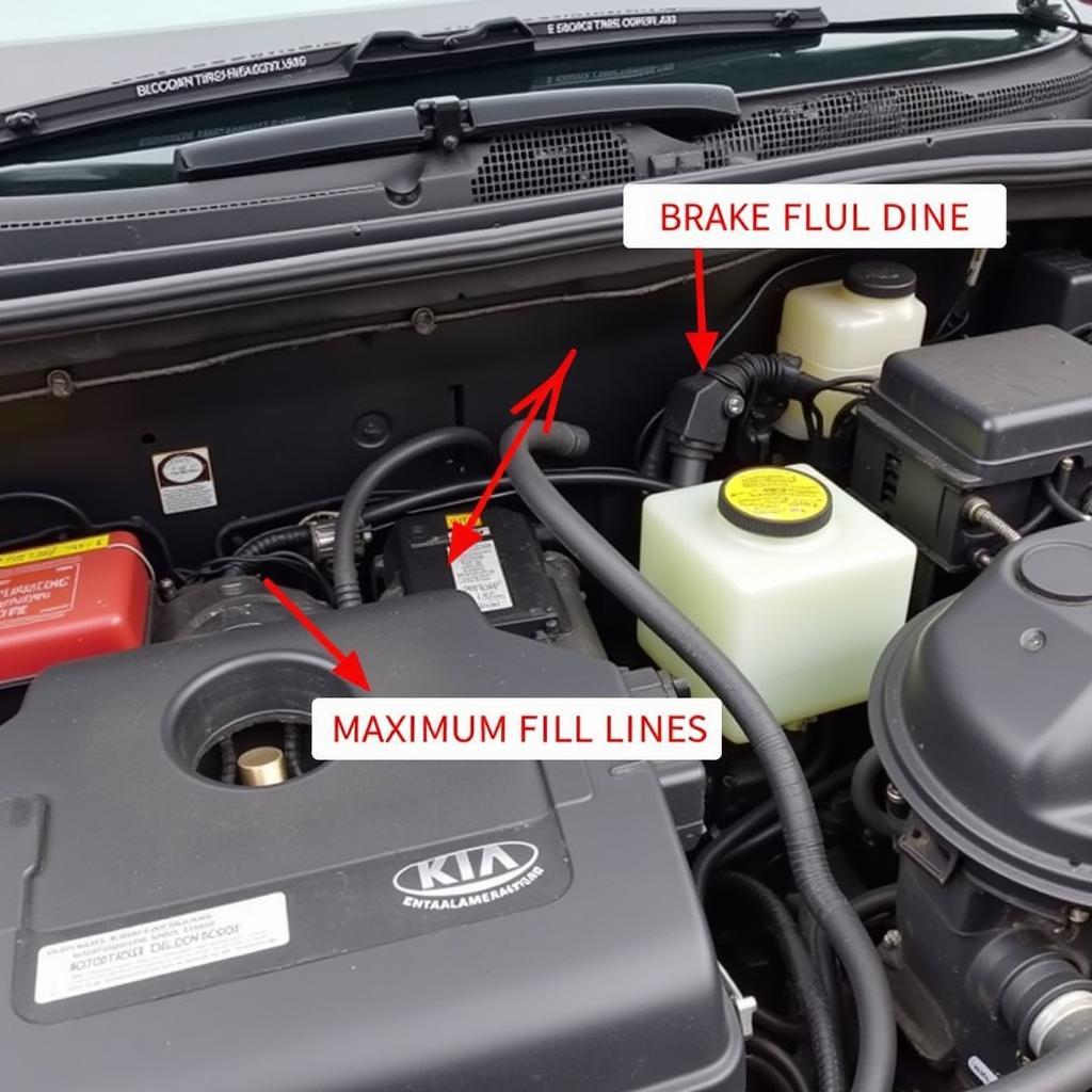 Kia Amanti 2005 Brake Fluid Reservoir