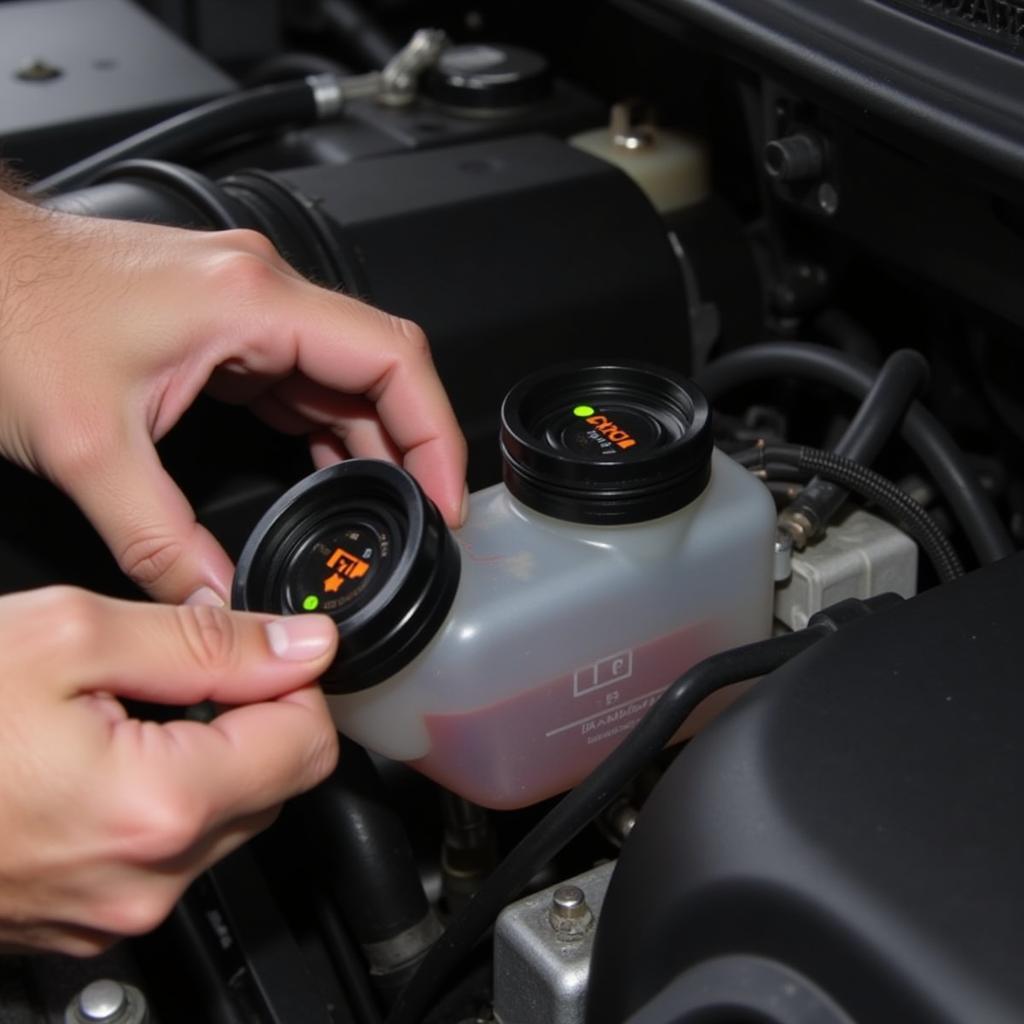 Checking Brake Fluid Level in a 2008 GMC Acadia