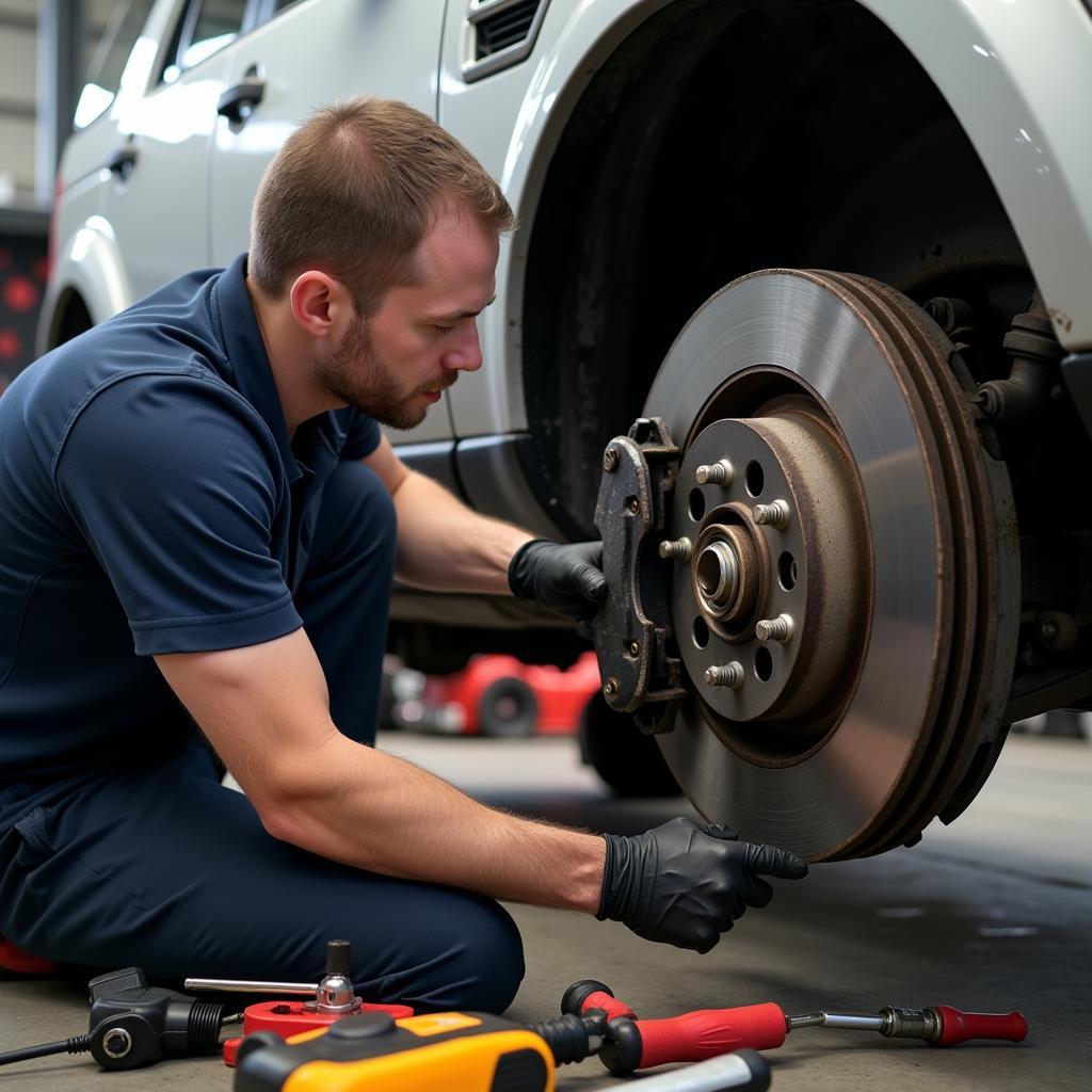 Replacing Brake Pads on LR3