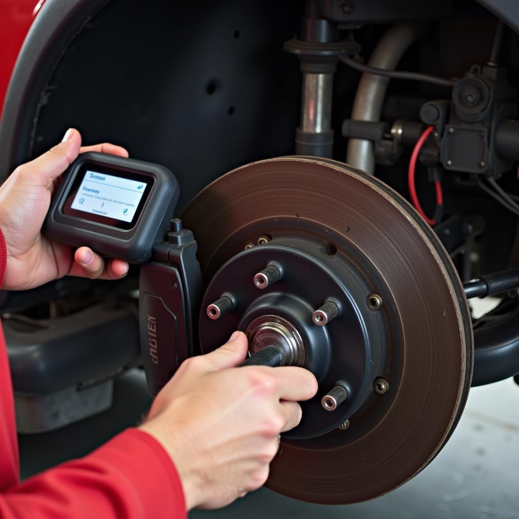 Mechanic Diagnosing a 1990 Jeep Wrangler's ABS System