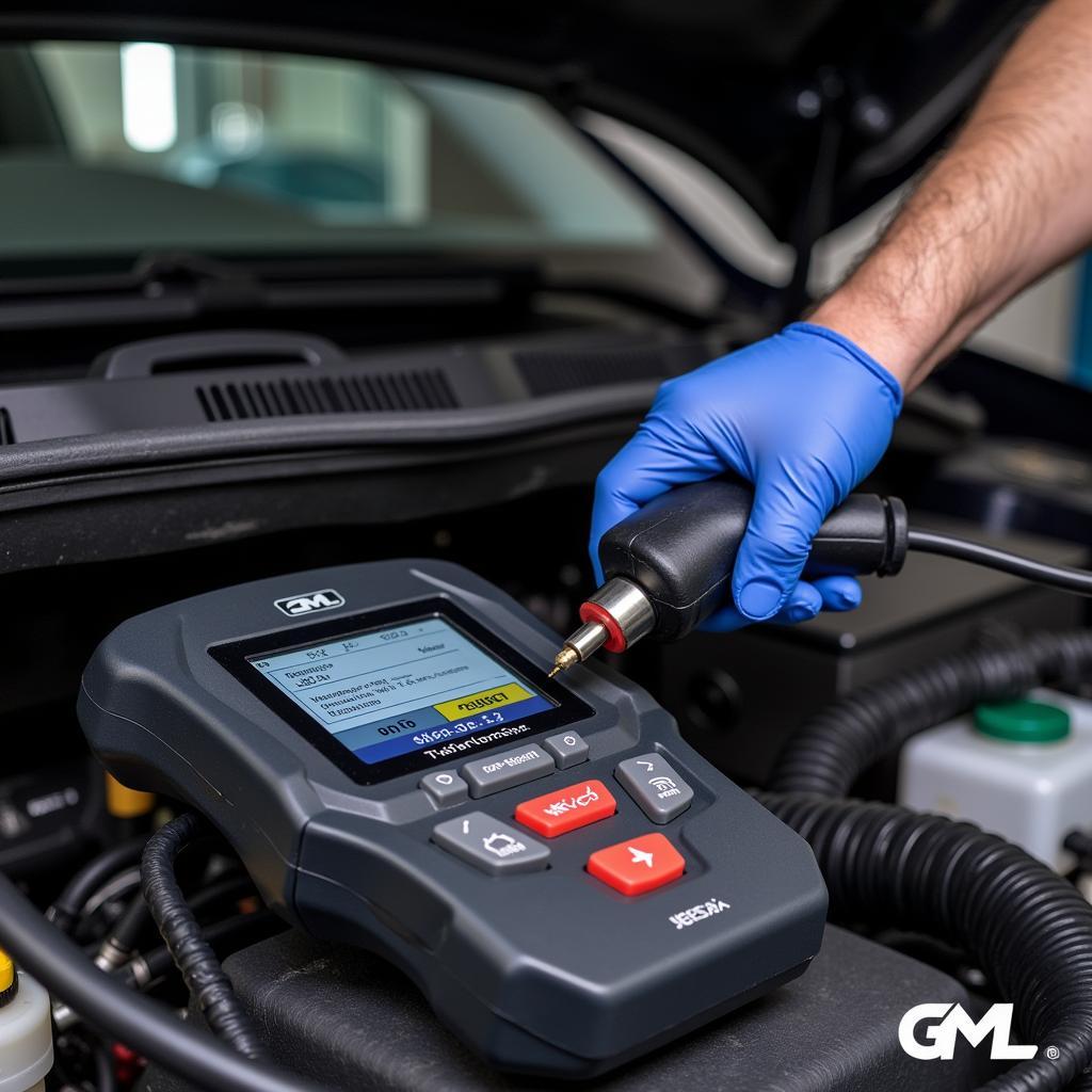 Mechanic Inspecting Seat Ibiza Engine Bay