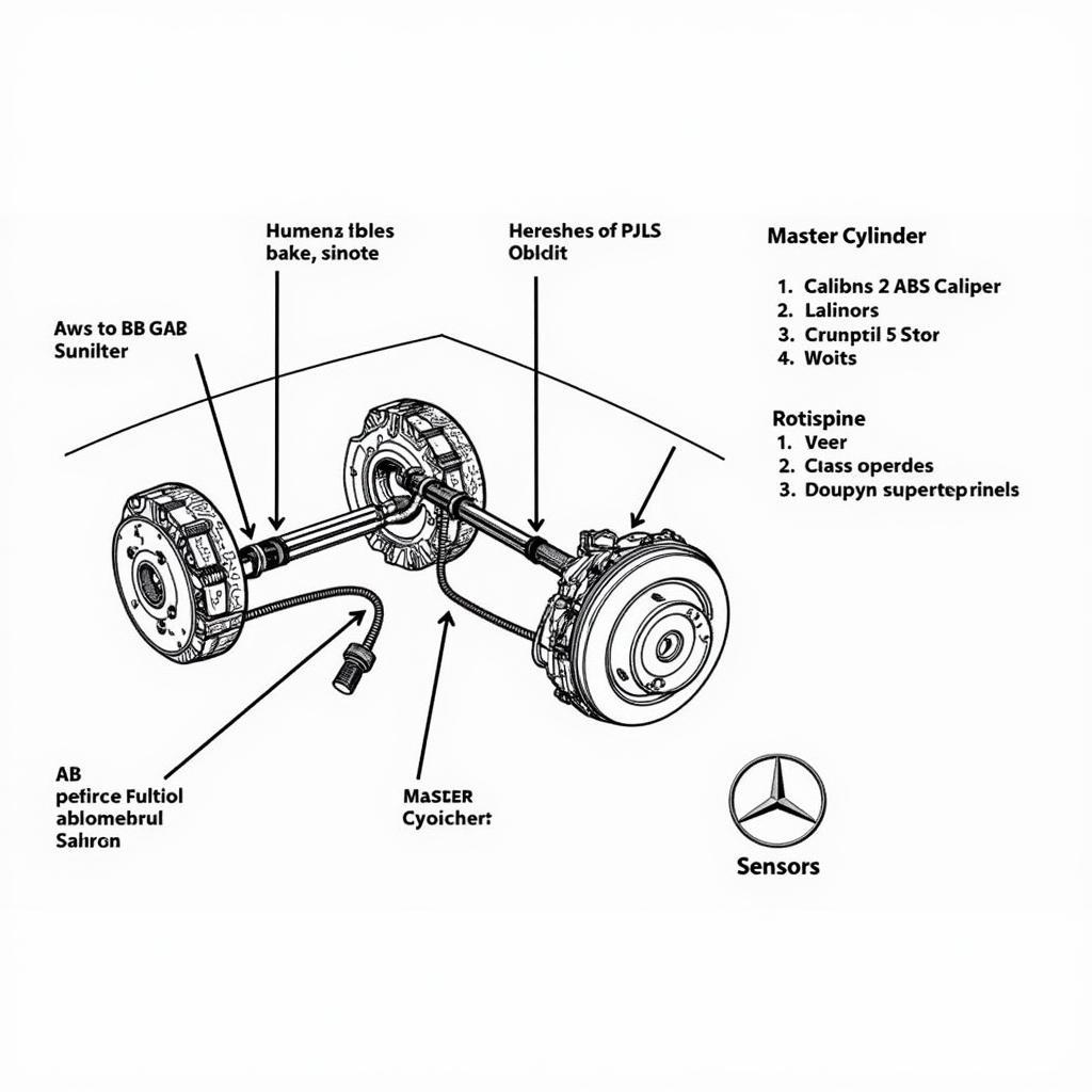 Components of a Mercedes Brake System