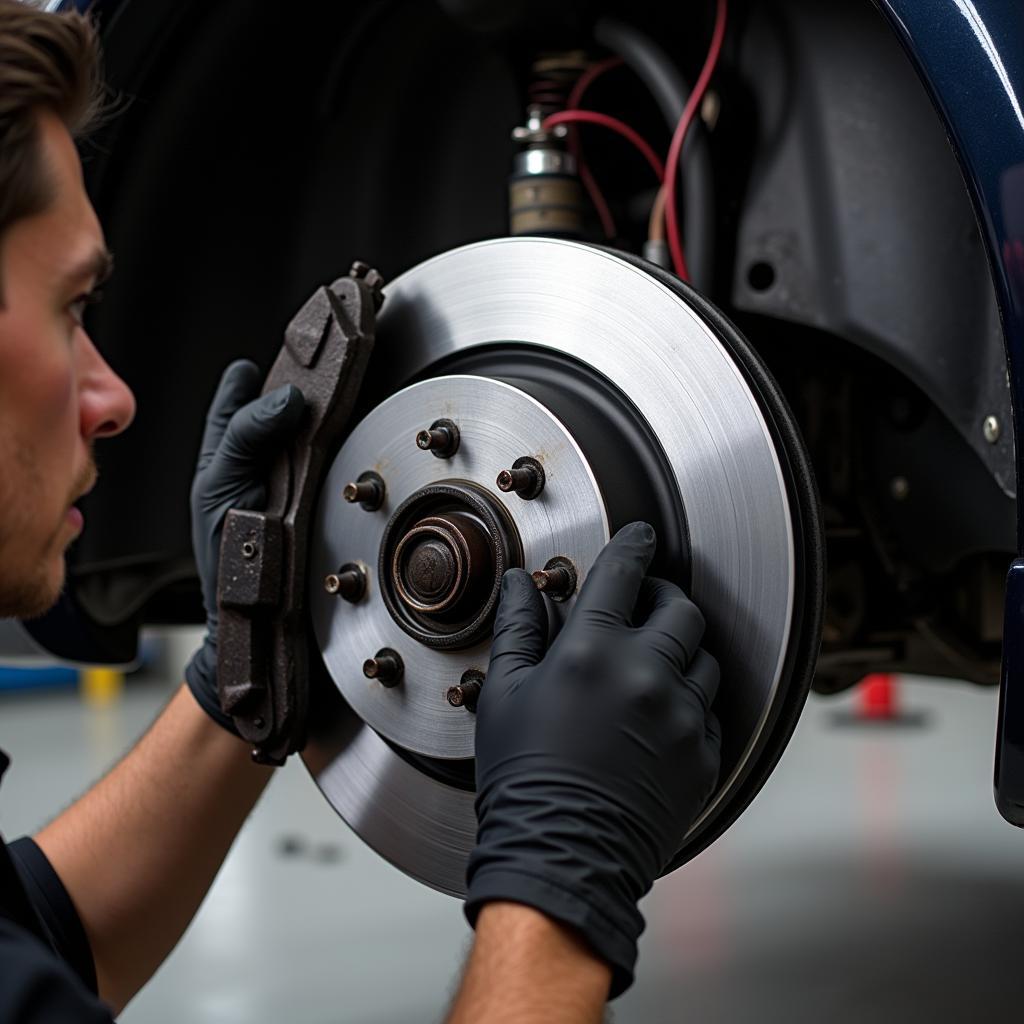 Mercedes C300 Brake System Inspection