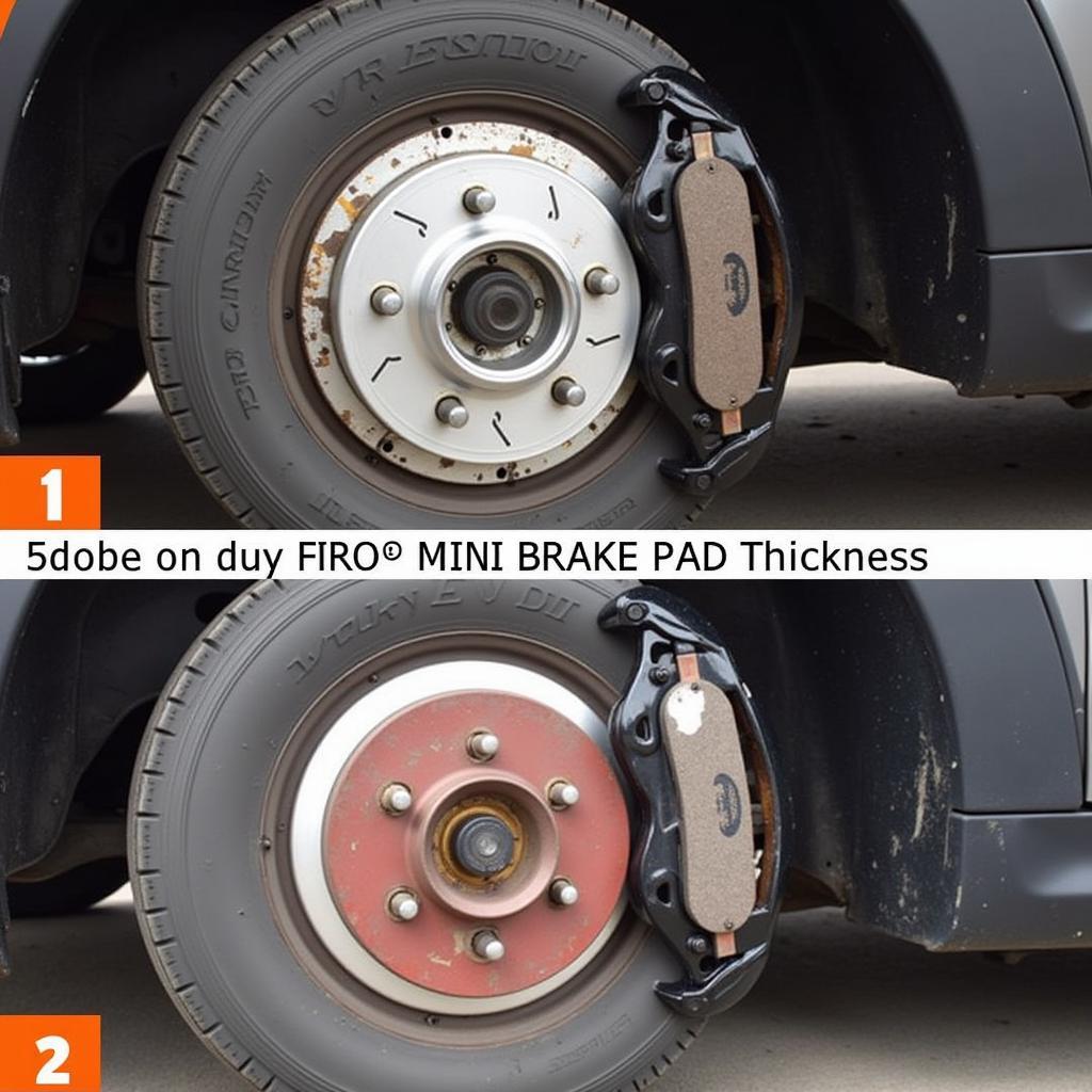 Checking Mini Cooper Brake Pads