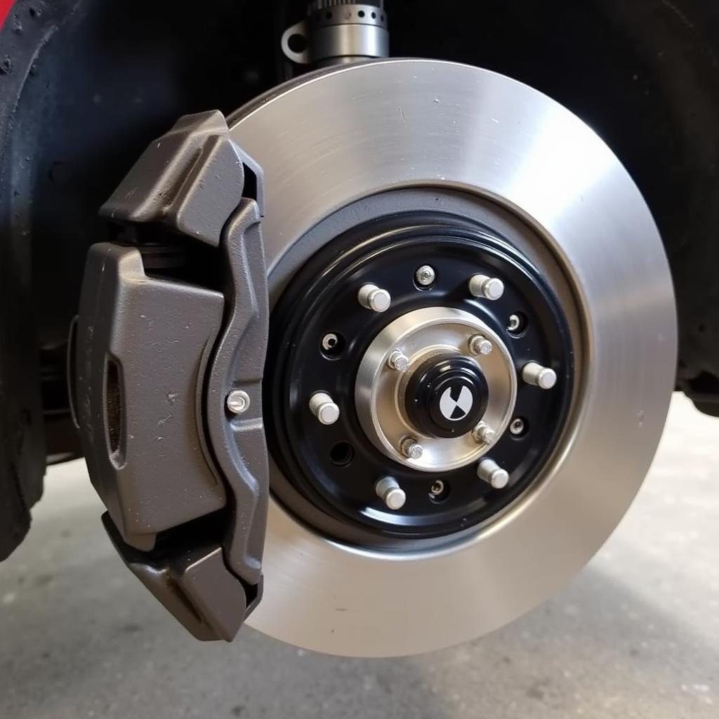 New BMW Front Brake Pads Installed