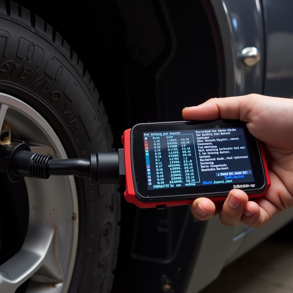 OBD-II Scanner Resetting Brake Warning Light