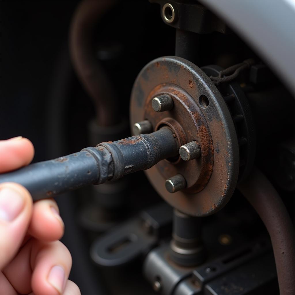 Inspecting a Car's Parking Brake Cable