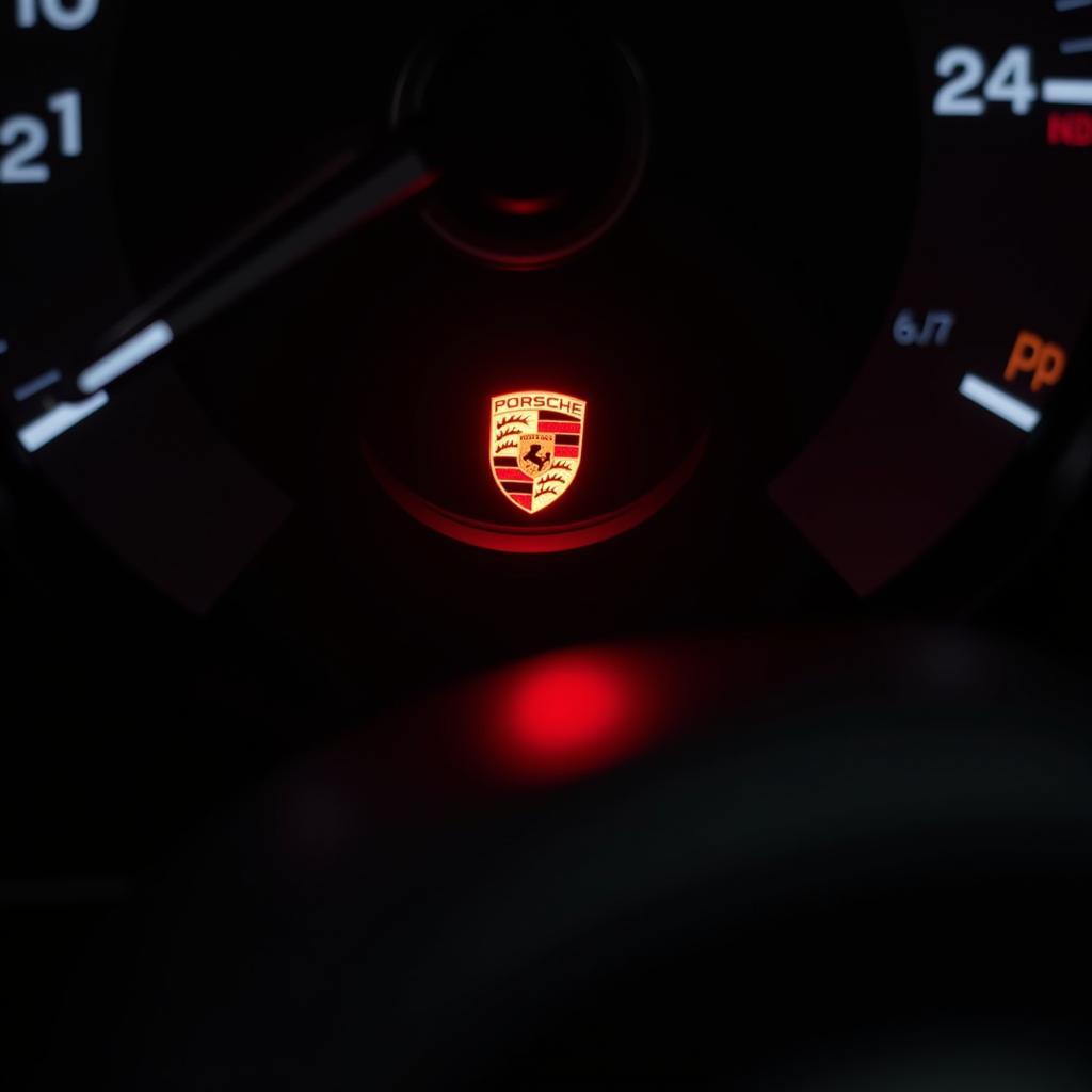 Porsche Brake Warning Light on Dashboard