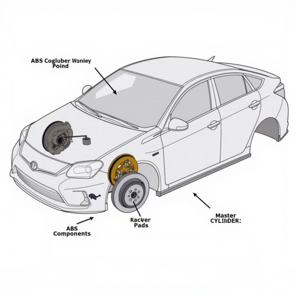 Toyota Prius Brake System Components