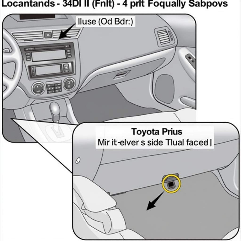 OBD-II Port Location in 2008 Toyota Prius