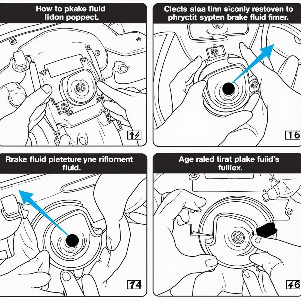 Checking brake fluid level on a Range Rover