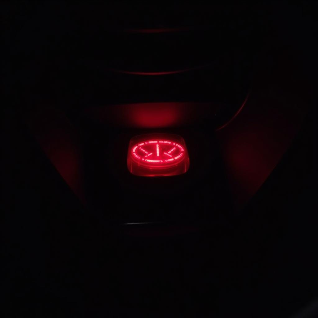 Red Brake Warning Lamp on Dashboard