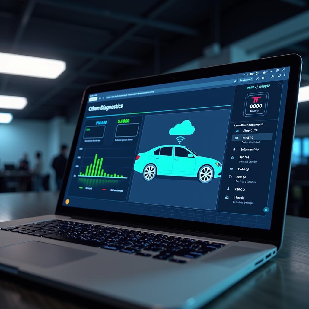 Remote car diagnostics using a laptop