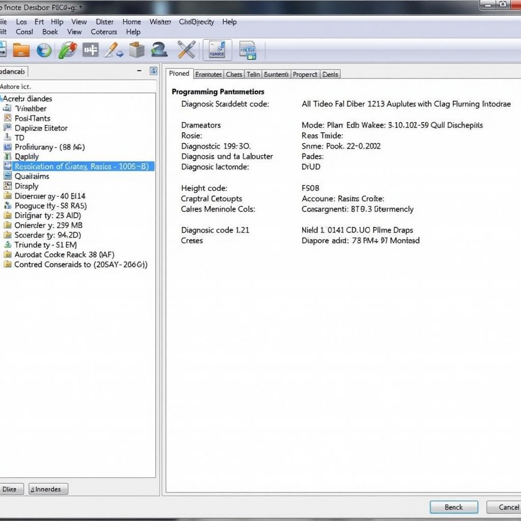 Remote Diagnostics Software Interface