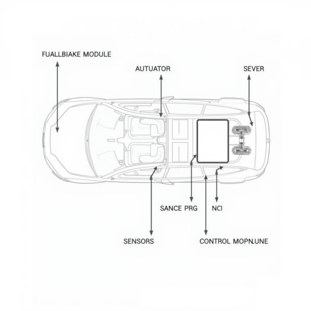 Renault Scenic Parking Brake System Components