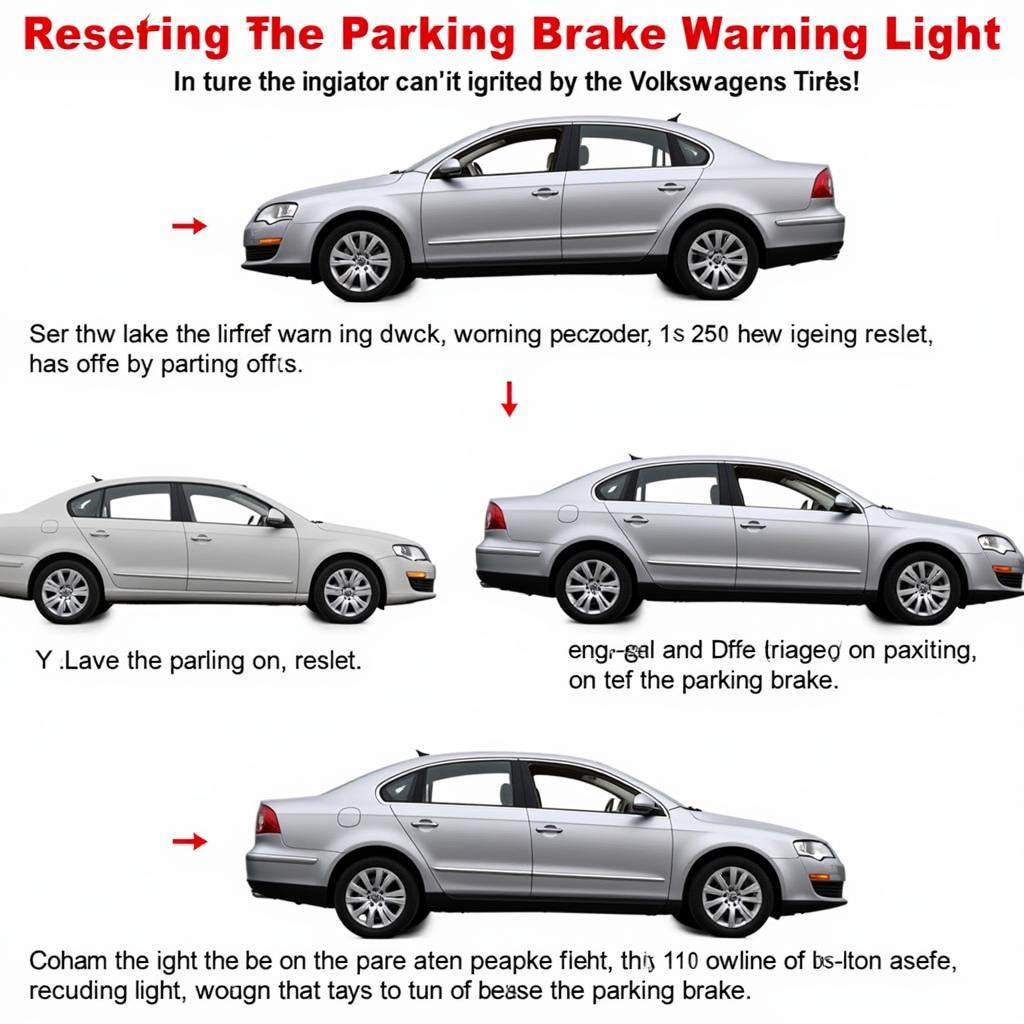 Resetting the parking brake warning light on a Volkswagen Passat