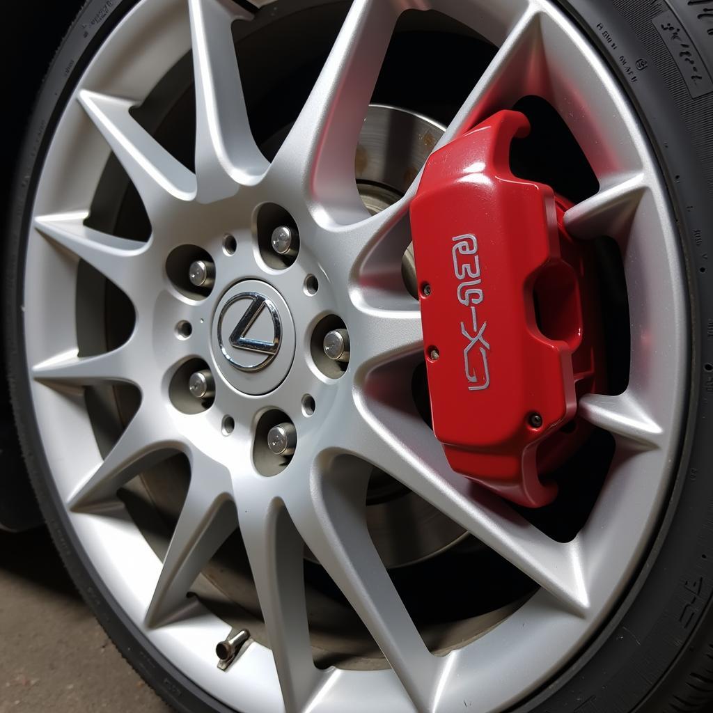 Inspecting Brake Pads on a Lexus SC300