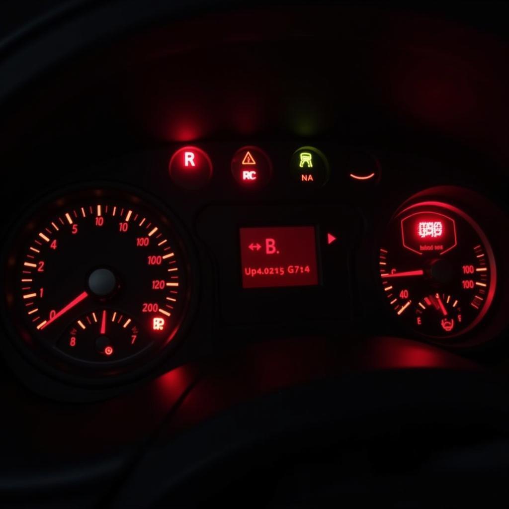 Seat Altea 2007 Dashboard Warning Light Cluster