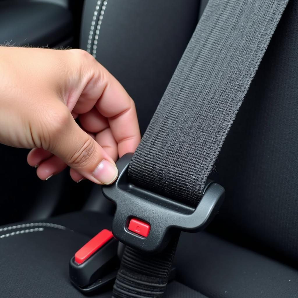 Inspecting a Seat Belt Buckle