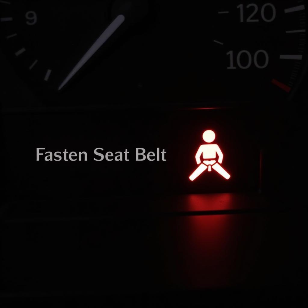 Seat Belt Warning Light on Dashboard