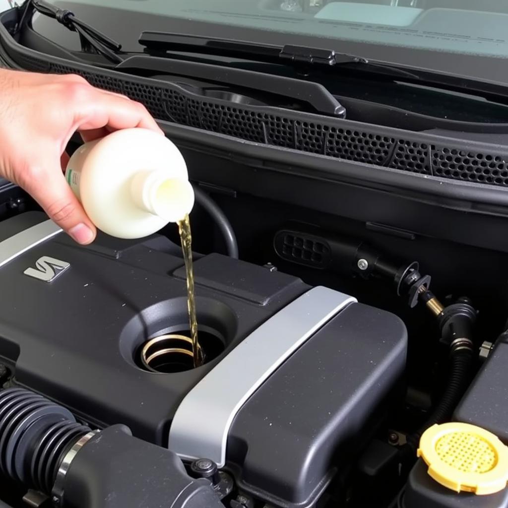 Topping up Seat Ibiza Coolant