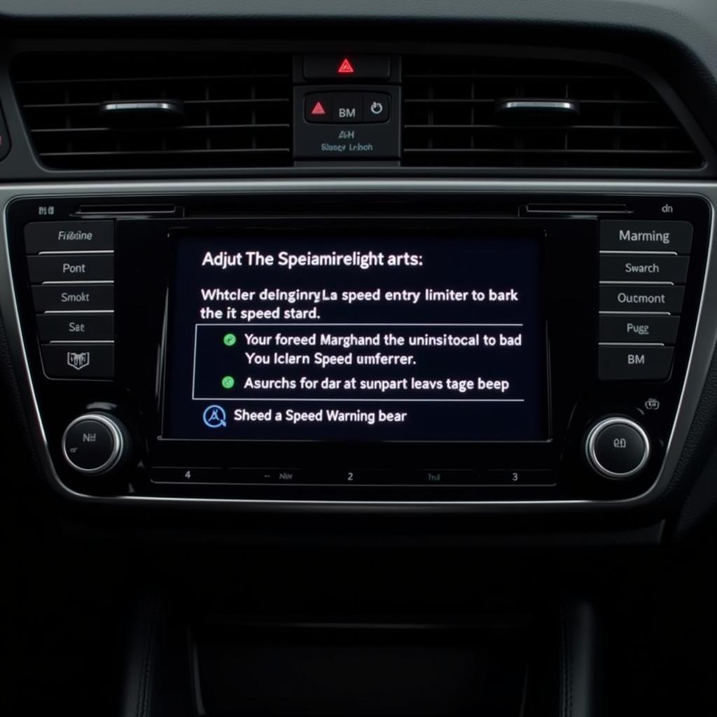 Seat Leon Infotainment System - Adjusting Speed Limiter