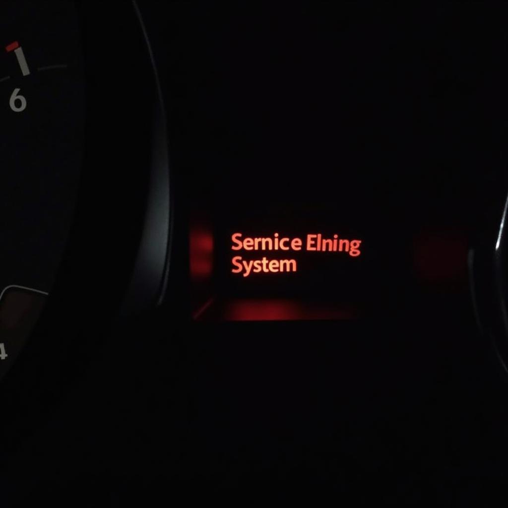 Service Electric Brake System Warning Light