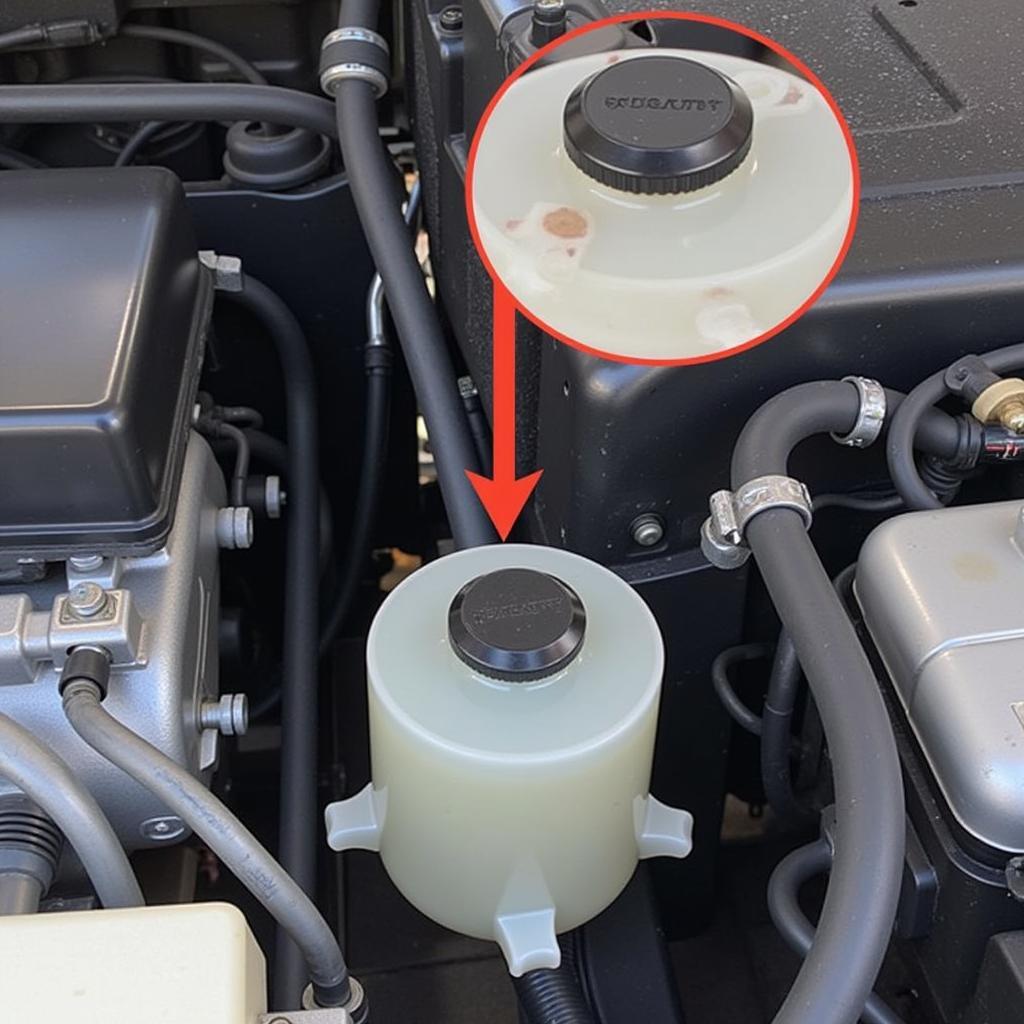 Subaru Outback brake fluid reservoir