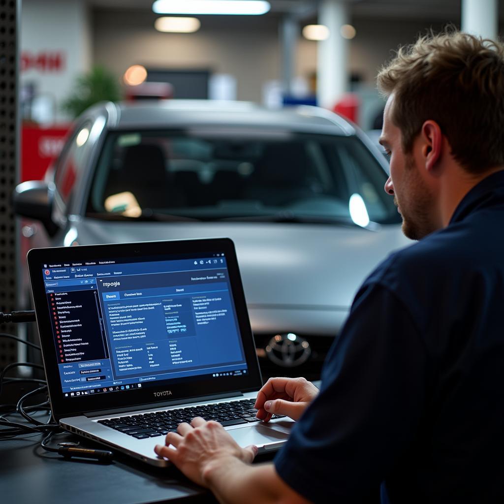 Technician Performing Remote Diagnostics