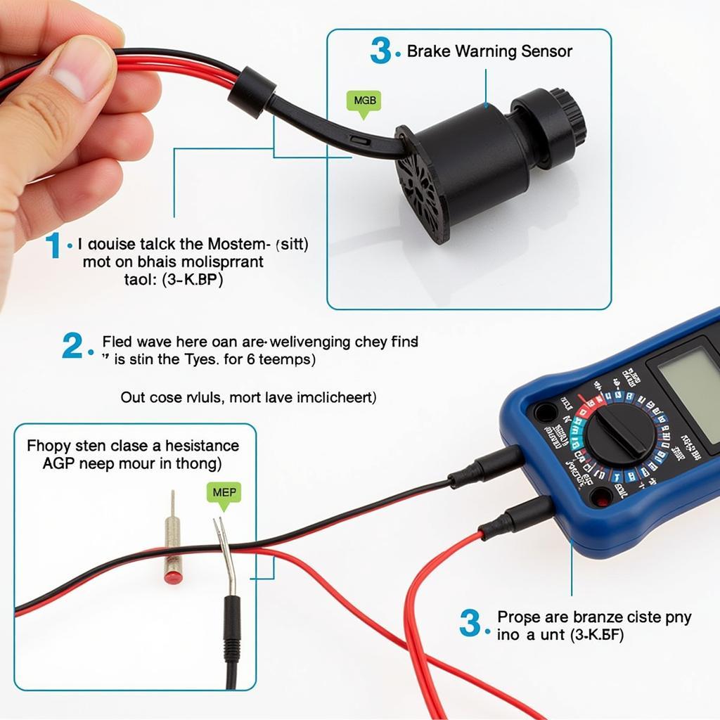 Testing the Brake Warning Sensor with a Multimeter