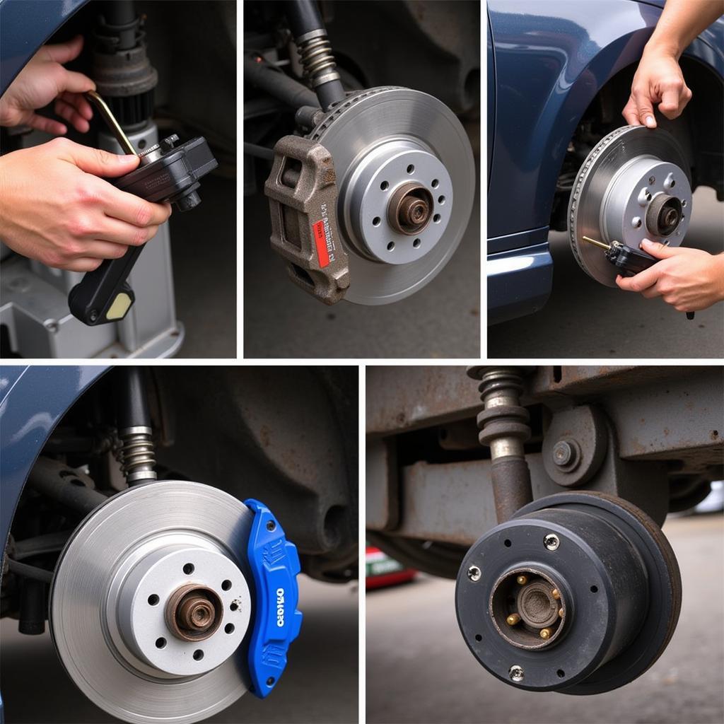 Inspecting the Brake System of a Toyota Camry