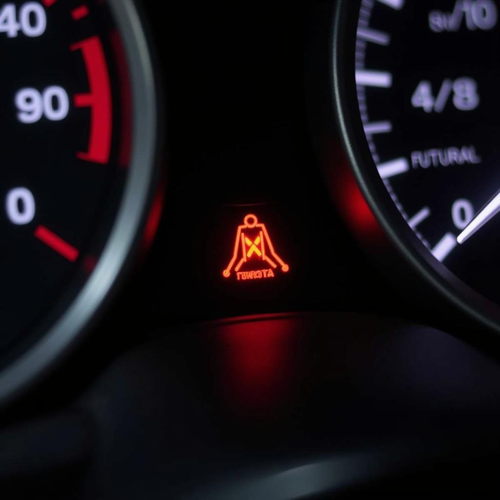 Toyota Seat Belt Warning Light Illuminated on Dashboard