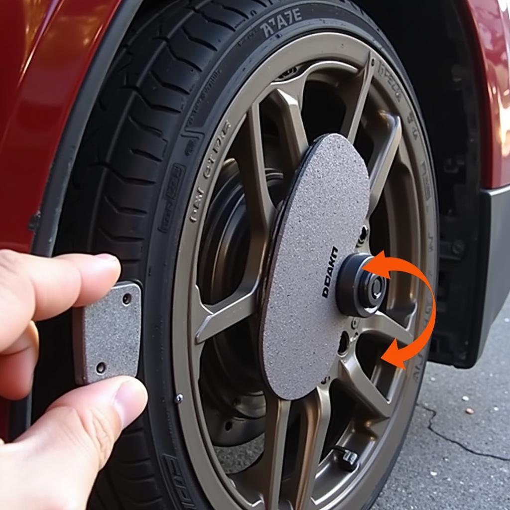 Checking Veloster Brake Pads