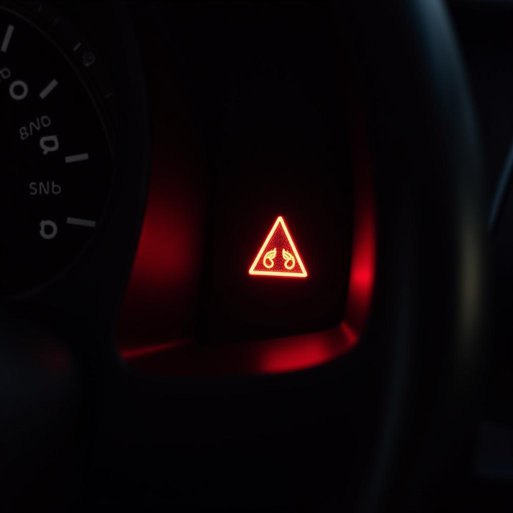 Volkswagen Dashboard with Brake Warning Light