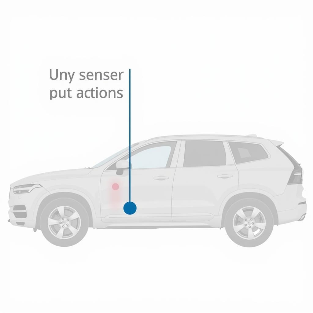 Location of Sensors for Collision Warning System