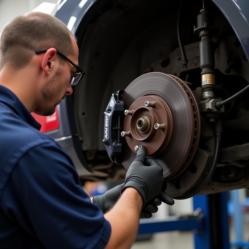 VW Golf 2003 Brake System Inspection