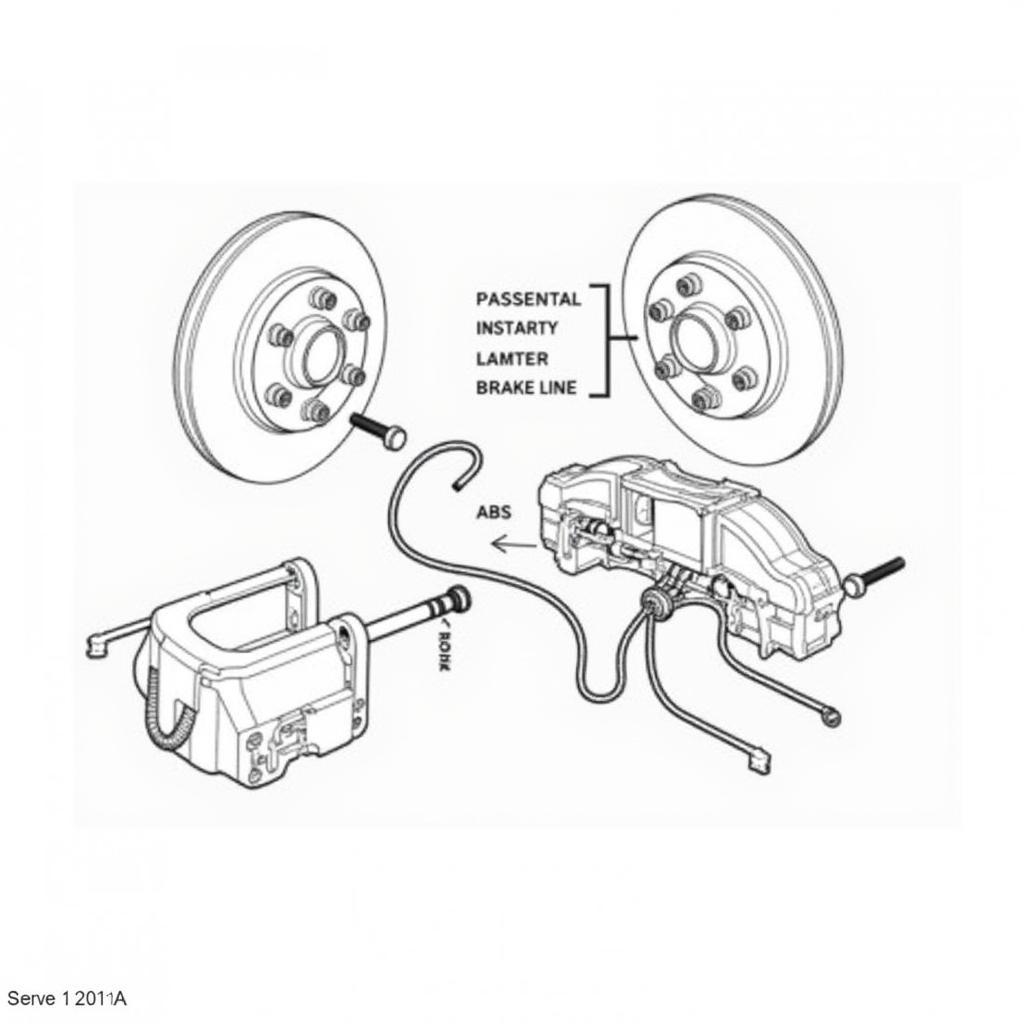 VW Passat Brake System Components Diagram