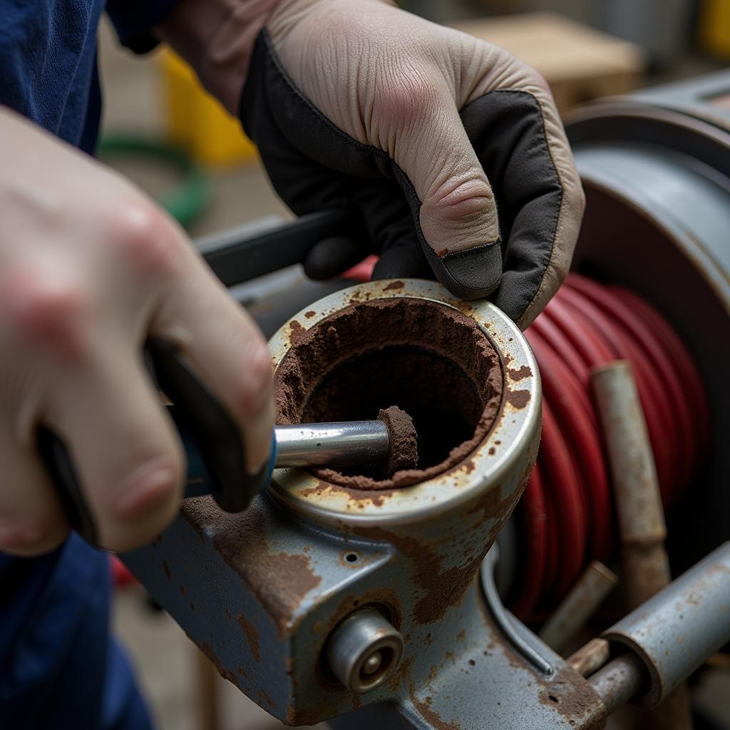 Removing the Old Brake Lining