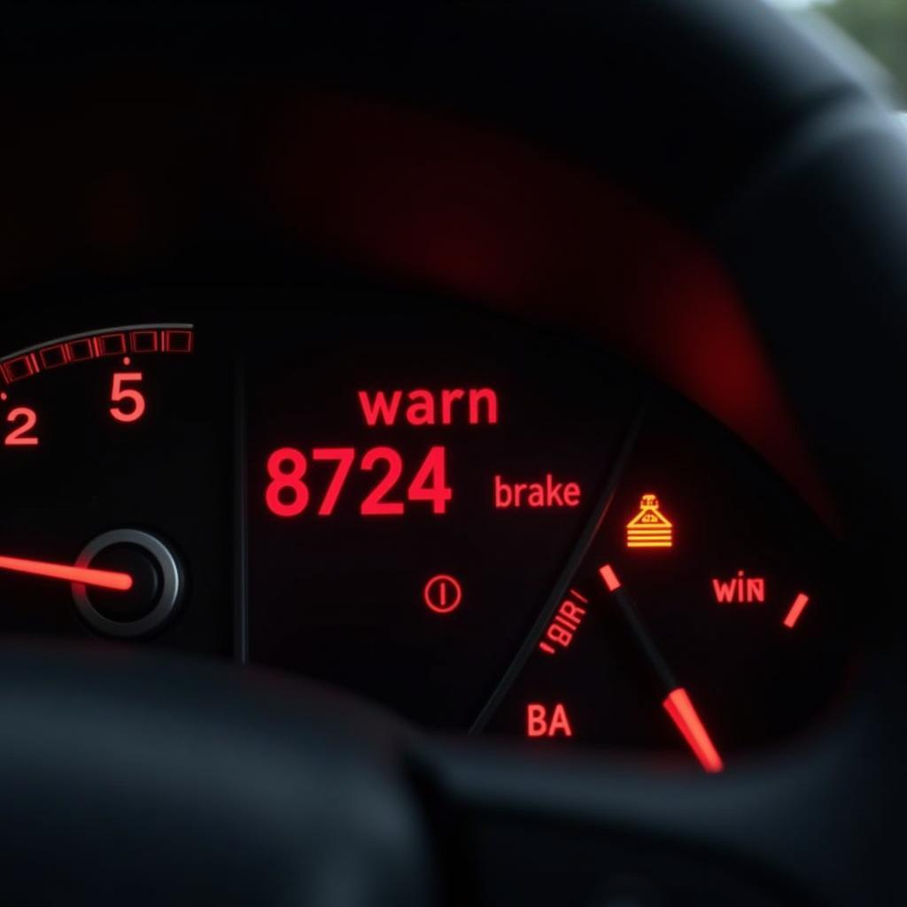 Warn 8724 Brake Code Displayed on Dashboard