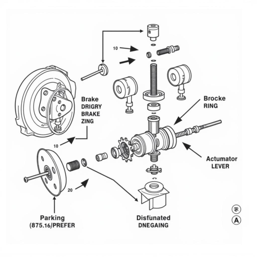 Warn RT25 Brake Diagram Exploded View